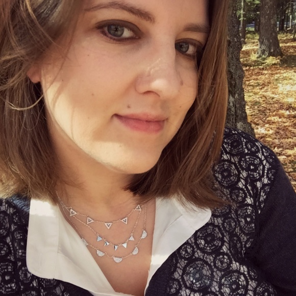 Stella & Dot | Stunning [SILVER] Pavé Chevron Layering Versatile Necklace - Picture 7 of 9